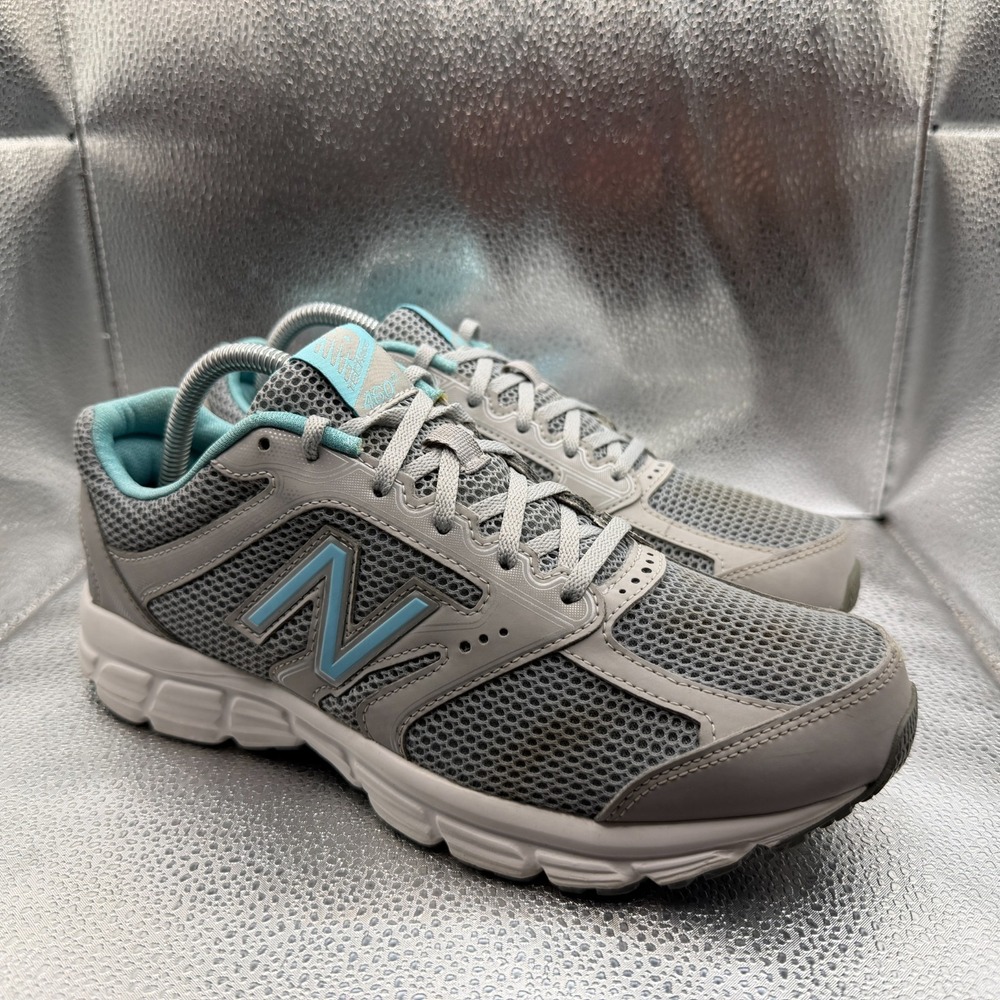 Size 10 New Balance 460 V2 Gray Womens Lace-Up Comfort Running Sneakers W460SL2